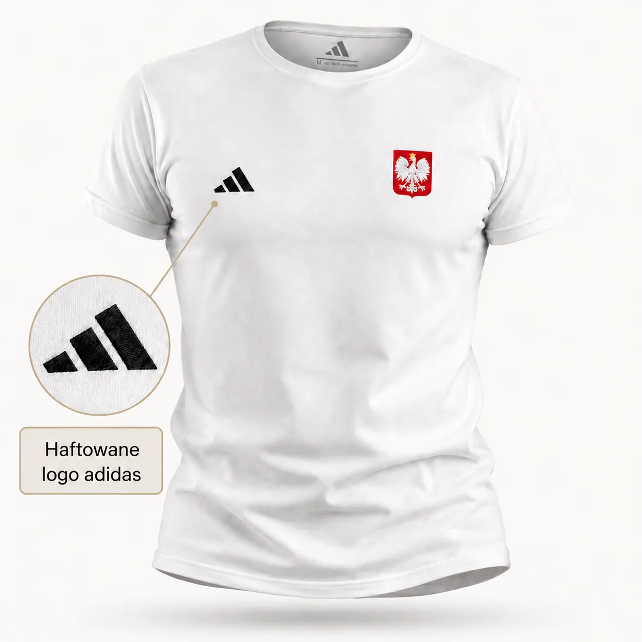 Koszulka Lewandowski z wyszywanym logo Adidas